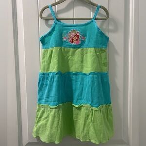 Strawberry Shortcake Embroidered Dress Size 4T Blue And Green Vintage Y2K NWT